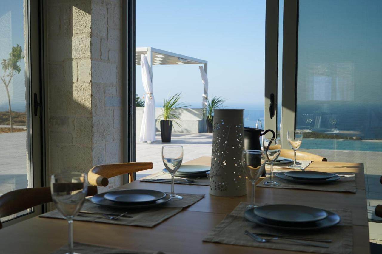 Eva Villas West With Infinity Pool & And Panoramic Sea View Gerani Chanion Exterior foto