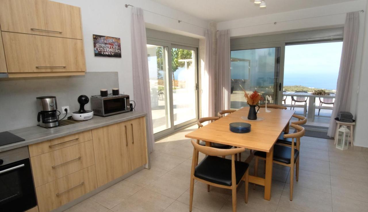 Eva Villas West With Infinity Pool & And Panoramic Sea View Gerani Chanion Exterior foto