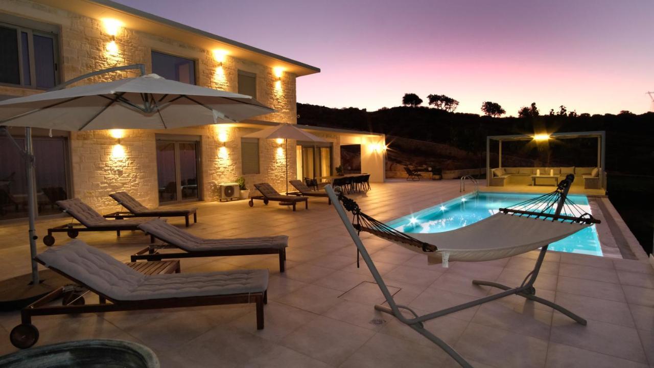 Eva Villas West With Infinity Pool & And Panoramic Sea View Gerani Chanion Exterior foto